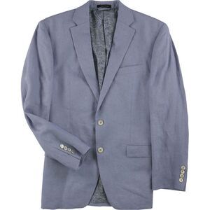 Ralph Lauren Men's Two Button Blazer Faux Suede Suit Separate Blue Size 42